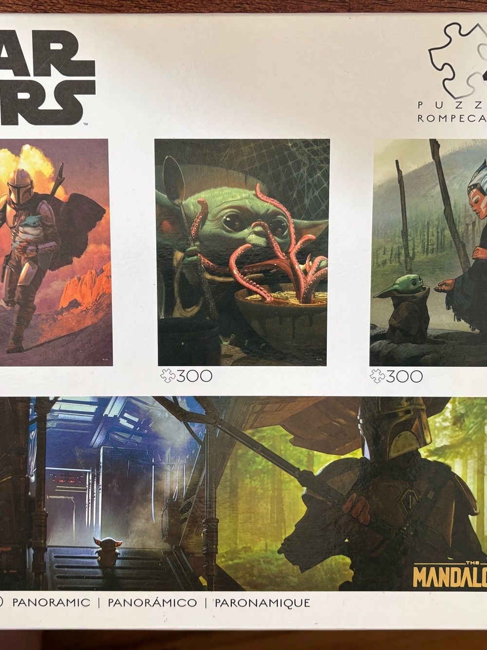 Star Wars The Mandalorian 3-Panel Puzzle Set - Green, Brown